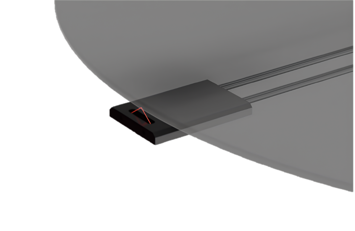 Compact fiber sensing for semiconductor wafer handling