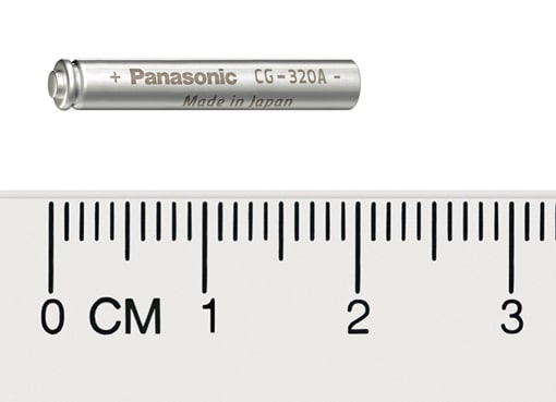 Smallest cylindrical Lithium-ion rechargeable battery