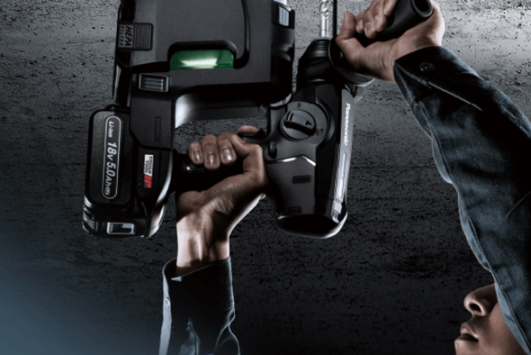 Powerful, fast drilling, lightweight: Panasonic’s new 18V cordless rotary hammer