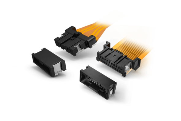 20 pins, two rows: New CF2 board-to-FPC connector available