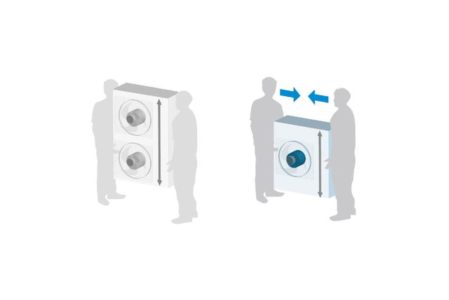 New electric fan motor helps miniaturizing outdoor HVAC units like monobloc heat pumps