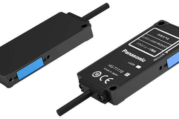 Precise edge measurement with HG-T laser sensor