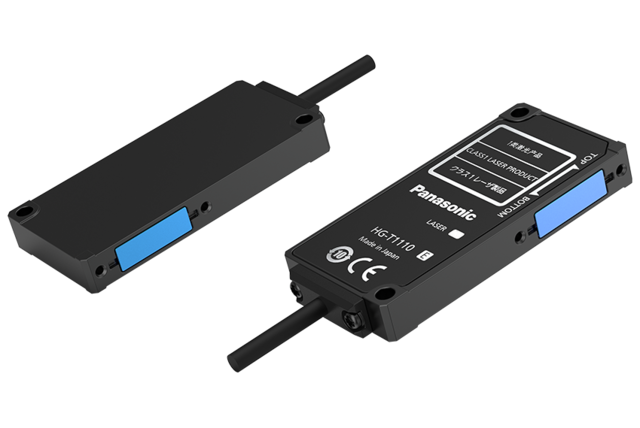 Precise edge measurement with HG-T laser sensor