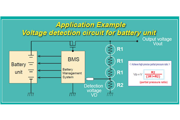 Use of Panasonic resistors to build a voltage divider
