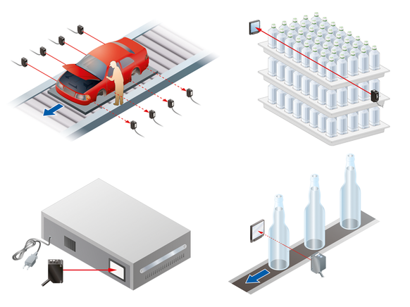 Photoelectric sensor CX-400 applications Panasonic Industry