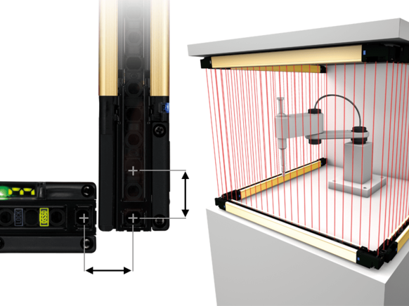 SF4D Easy calculation of safety distance thanks to special no-blind zone design Panasonic Industry