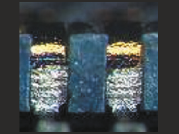 Anti-solder-rise efficiency increased due to Ni barrier