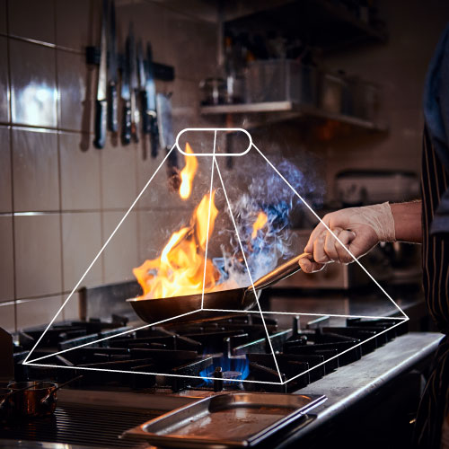 Grid Eye Sensor for application stove