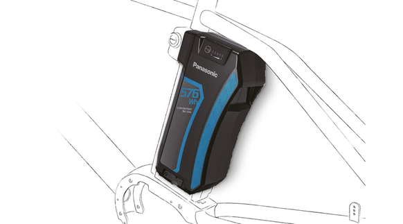 e-bike Curved upright battery Panasonic Industry
