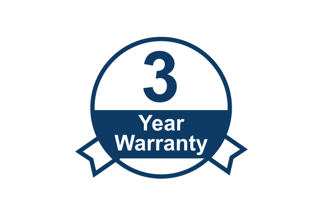 3 Year Warranty